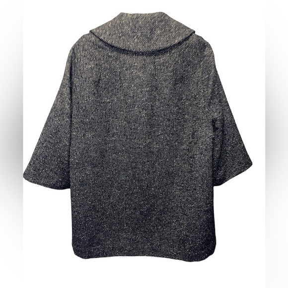 CAbi wool blend tweed gray peacoat medium NWT - Picture 2 of 7